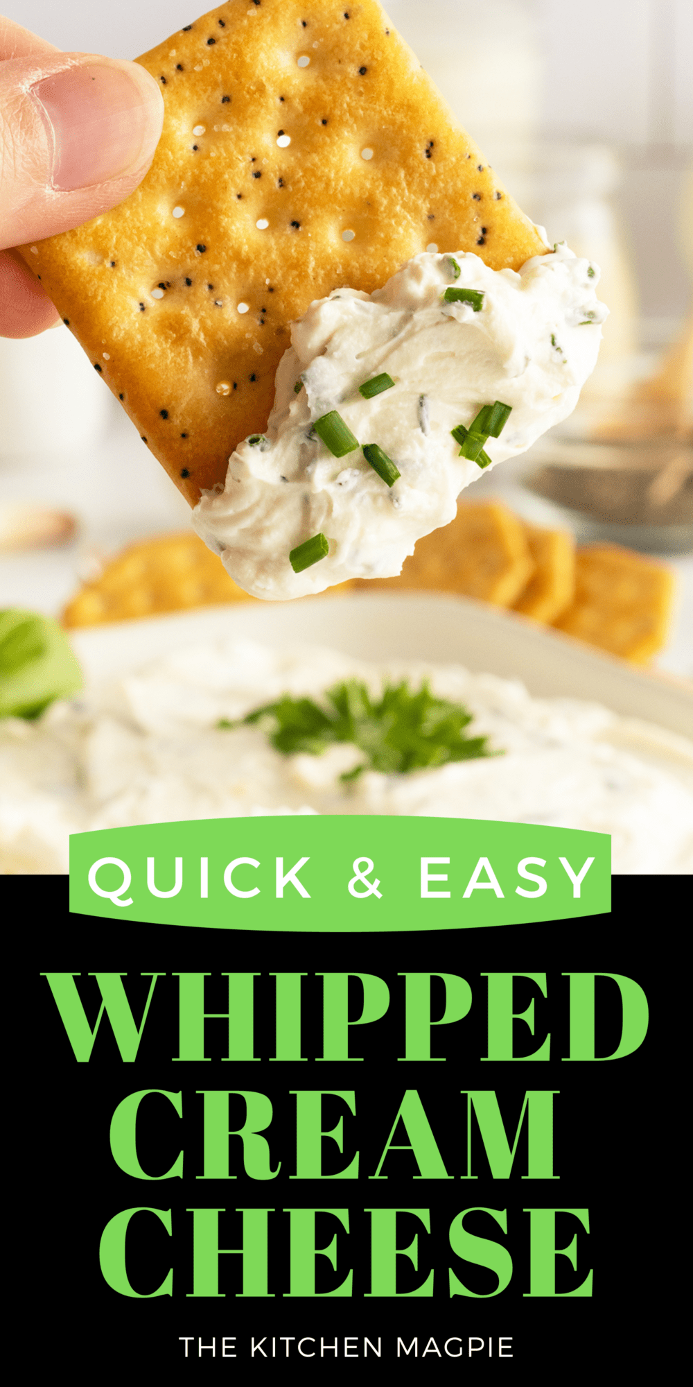 This light and fluffy whipped cream cheese just makes everything taste so much better!