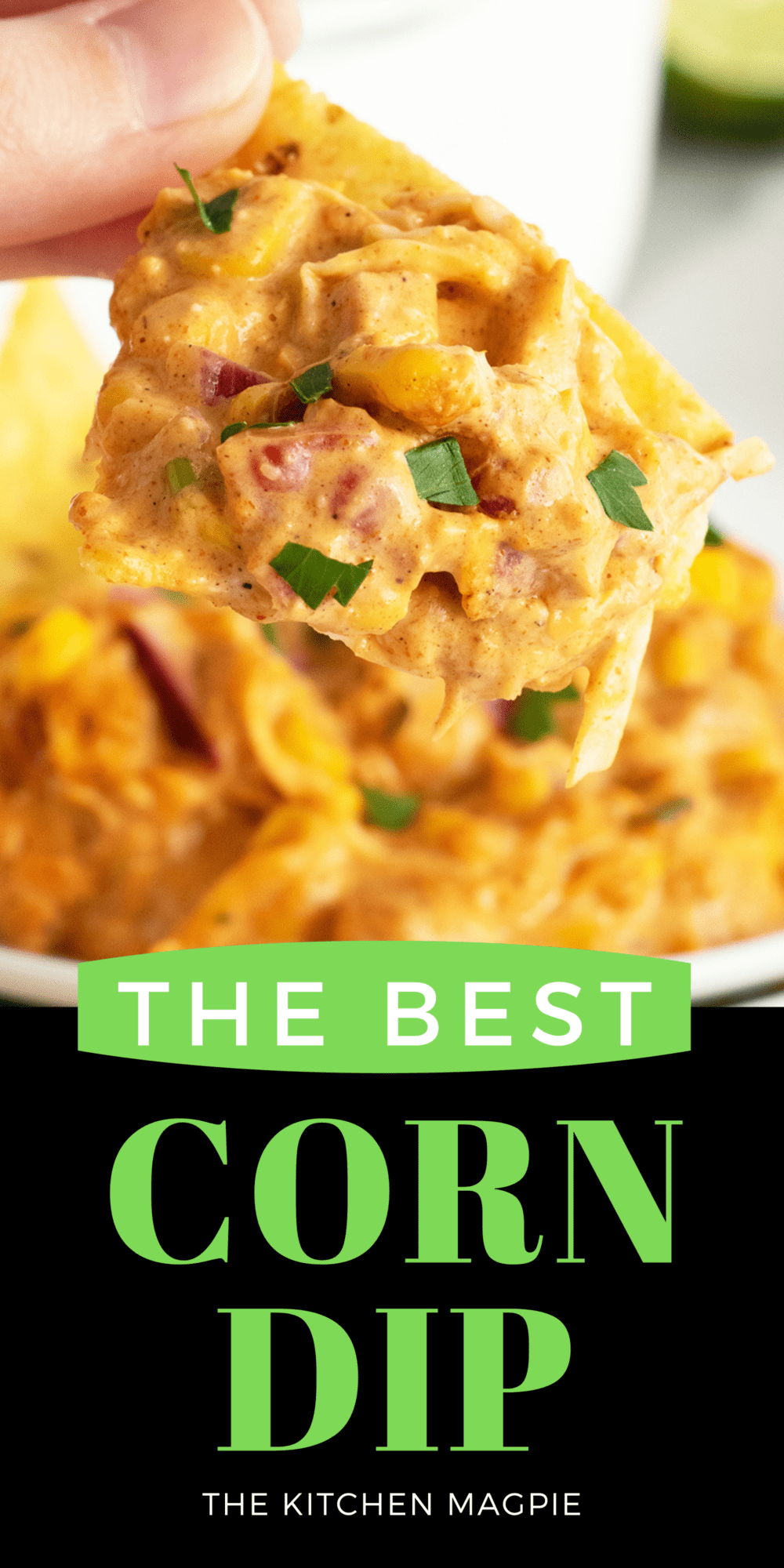 Use this robust, savory, and tangy corn dip as a party dip, or just eat it on bread or with a spoon and enjoy!