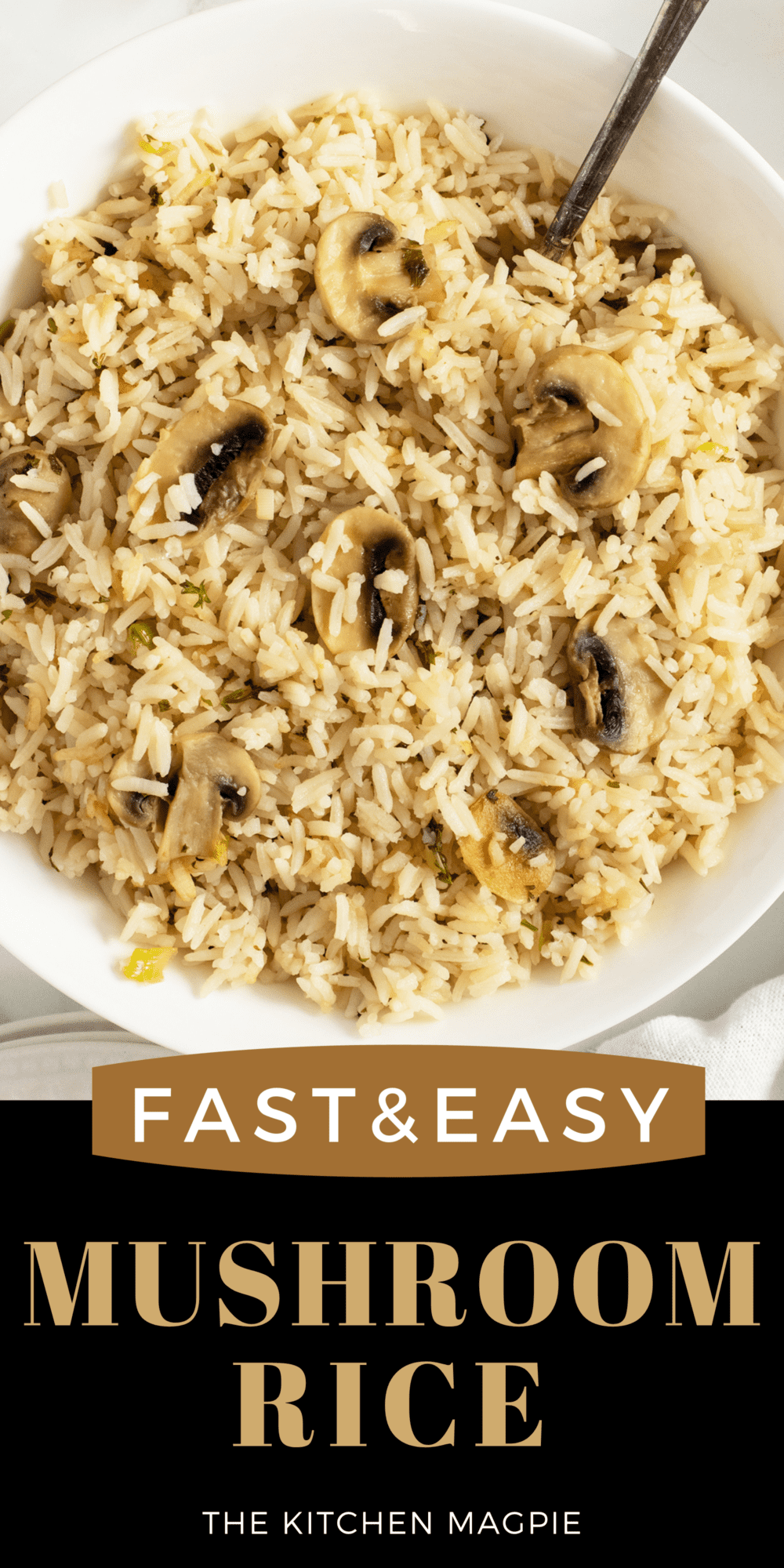 Simply cook  tender mushrooms and serve them as a flavorful rice dish, perfect for a light supper or a great side dish.