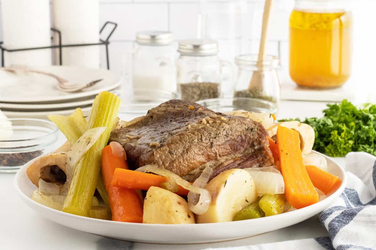 Pressure Cooker Pot-au-Feu (French Boiled Beef and Vegetables) Recipe