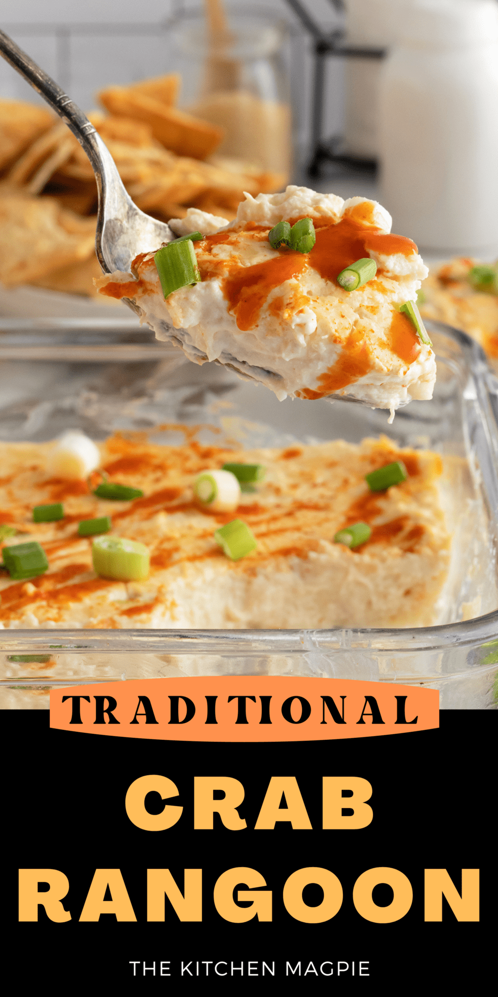 This crab Rangoon dip is the perfect party food. Filled with cream cheese, sour cream, tons of cheese, and, the most important part, tender crab.