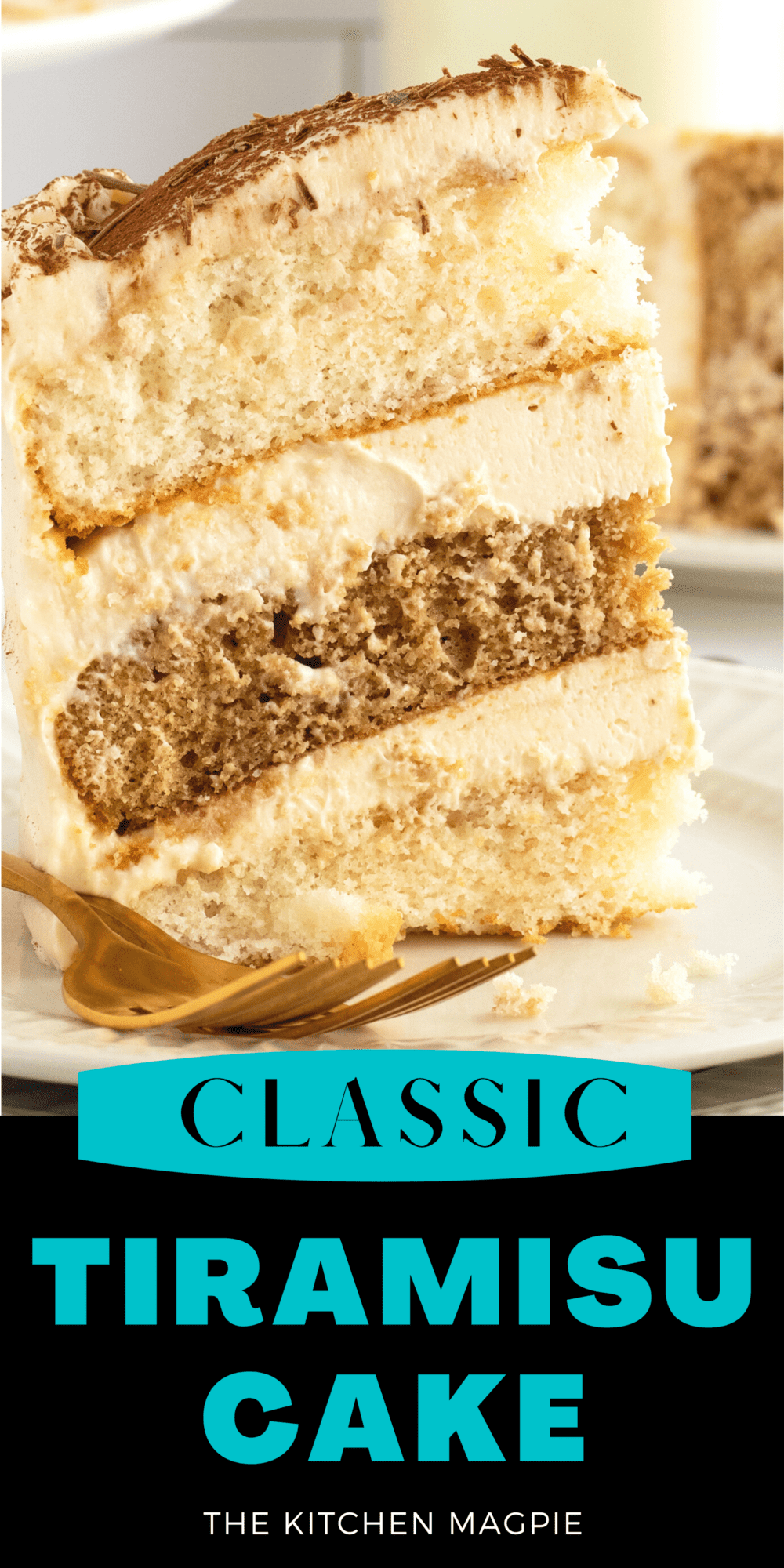 This recipe for tiramisu cake takes a classic tiramisu and levels it up, turning it into a full and complete dessert fit for royalty!