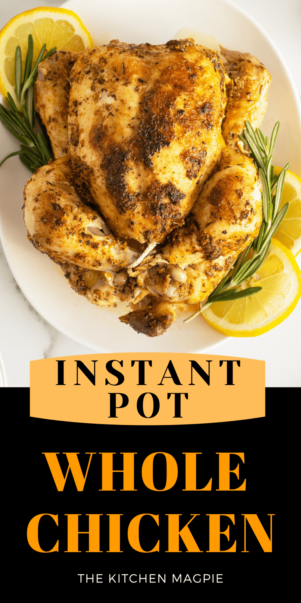 Making a whole chicken covered in spices in your instant pot is quick and easy for a weeknight dinner.