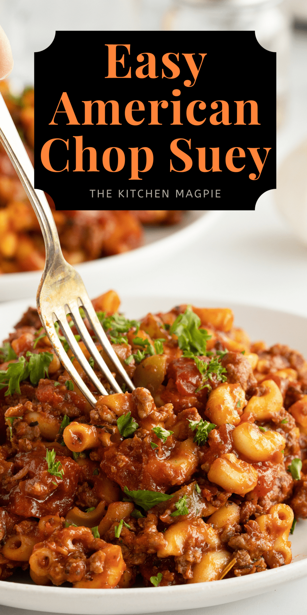 American Chop Suey is a meat and macaroni casserole, this dish is filling, hearty, and stretches really well to fill the whole family on very little.