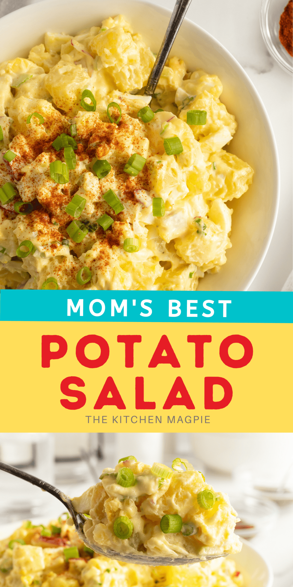 Potato salad is the ultimate party side dish, with this one right from moms closely guarded recipe.