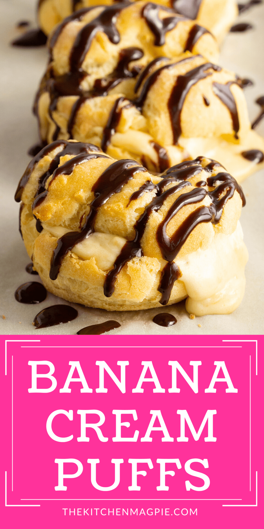 With all the flavor of a banana cream pie in a handy, convenient light pastry, the banana cream puff is the ultimate baked treat!