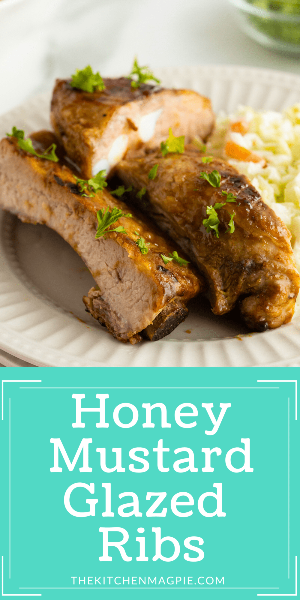 These honey mustard glazed ribs are tender and juicy with a hint of tanginess and the  sweetness of honey.