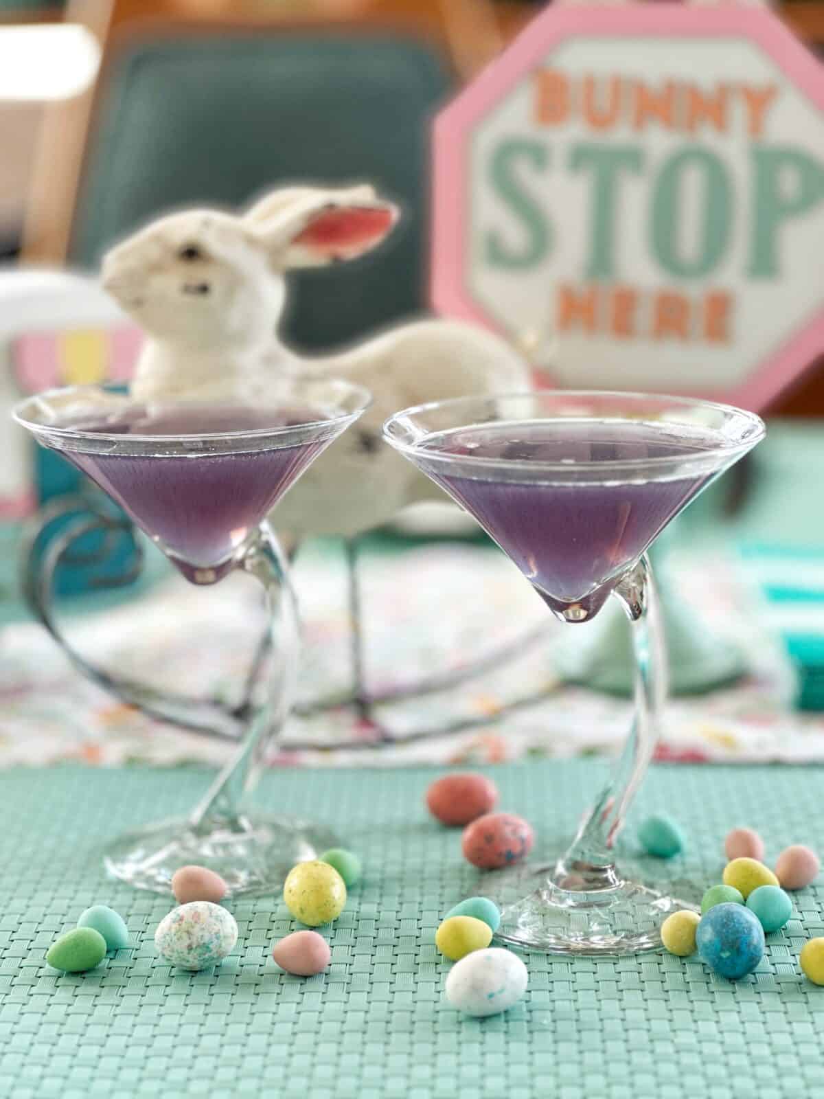 purple easter martini