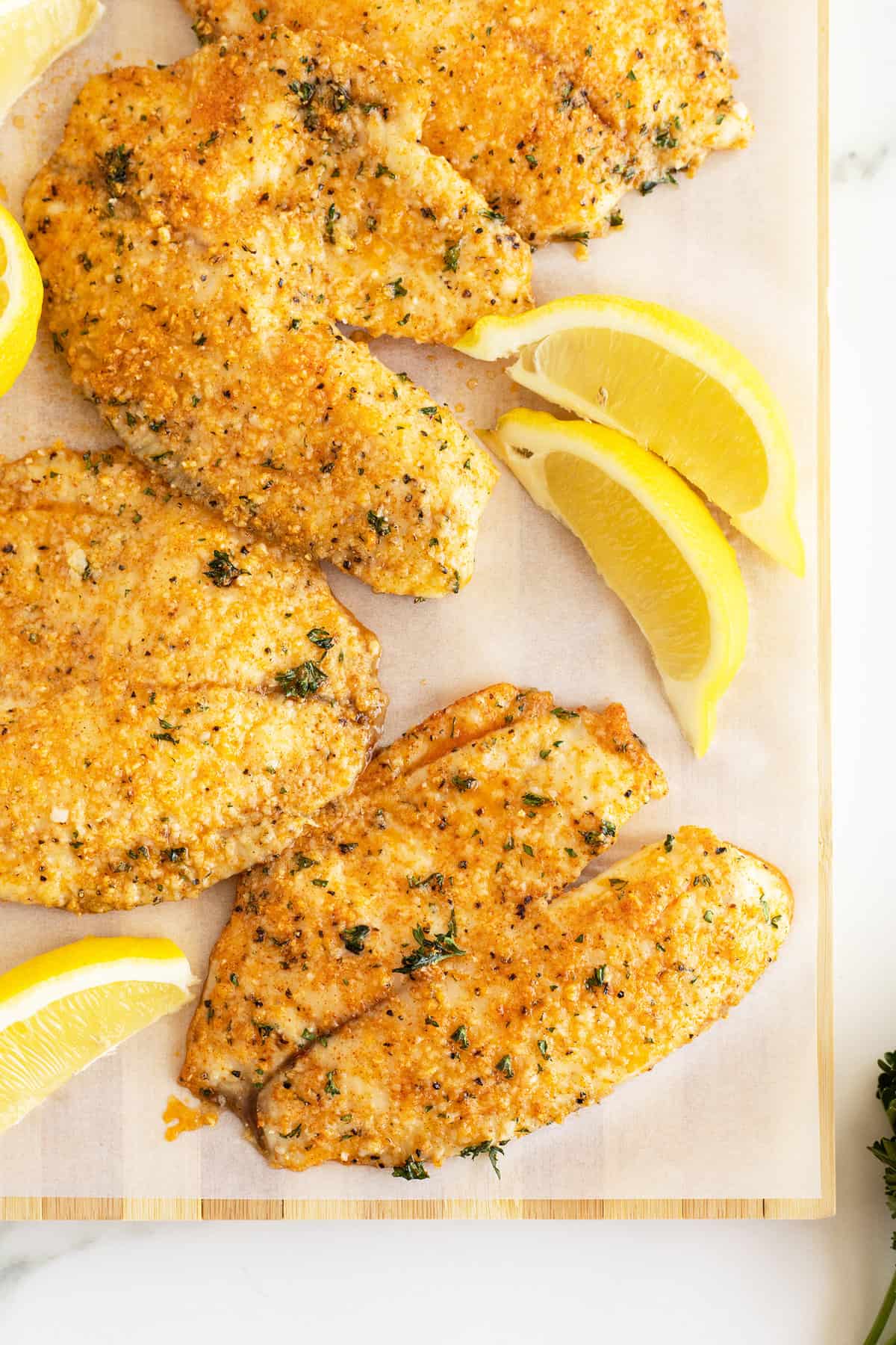 Parmesan Crusted Tilapia - The Kitchen Magpie