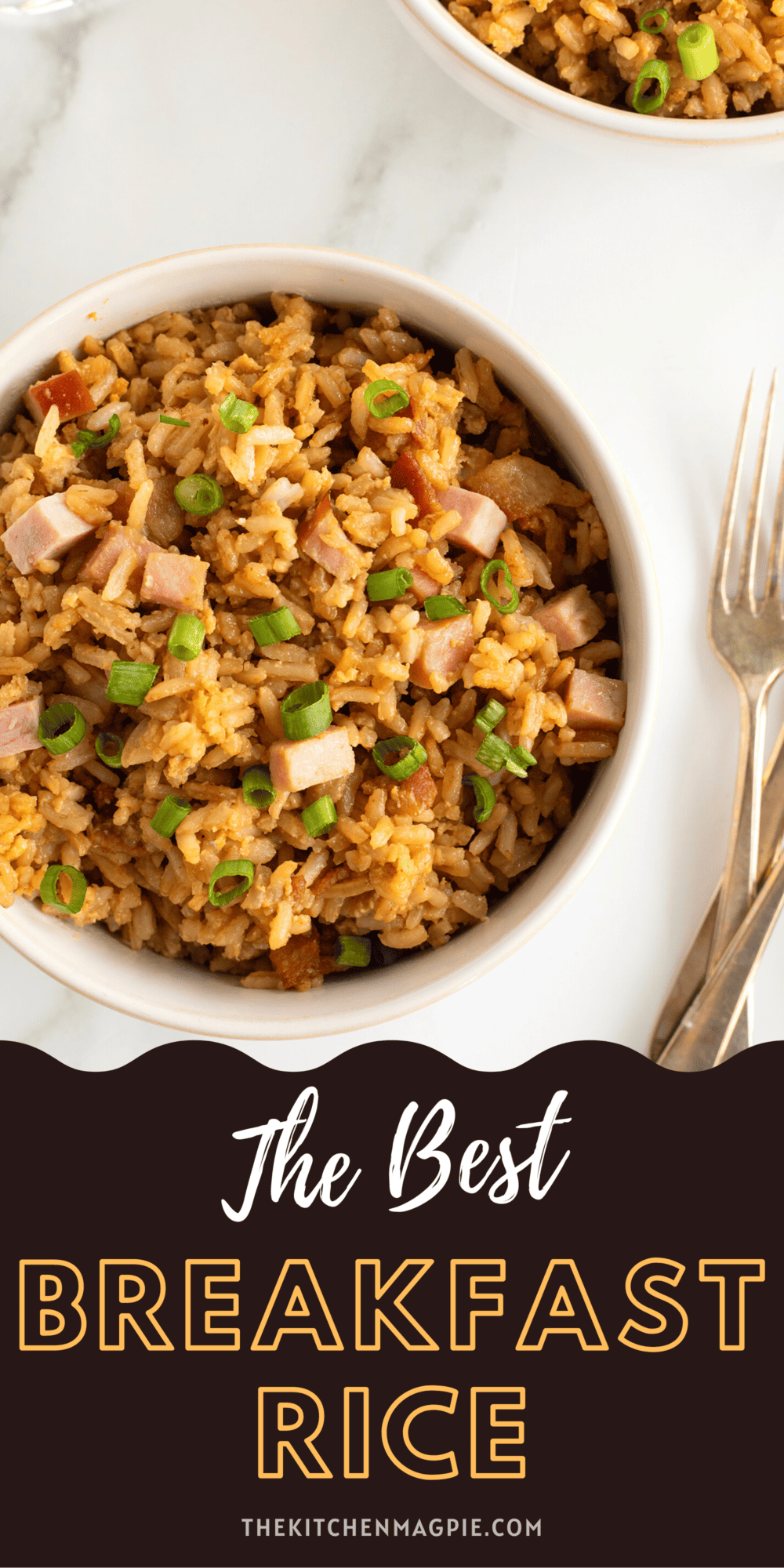This easy breakfast rice made with leftover rice whips up in minutes!