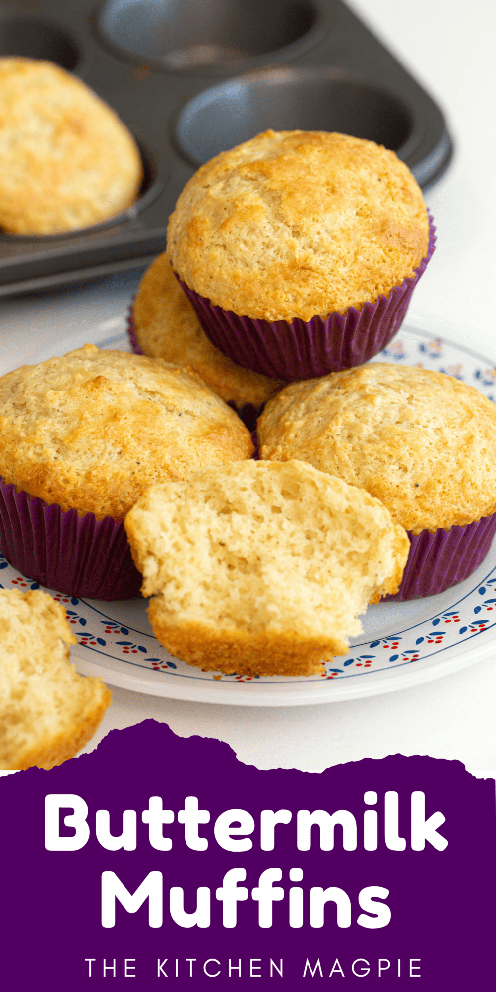 How to make buttermilk muffins. These coarse crumbed, nutmeg spiced treats are a great way to use up your buttermilk.