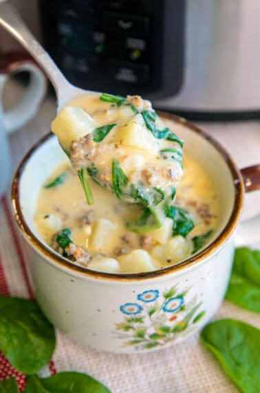 Creamy Italian Sausage Soup - The Kitchen Magpie