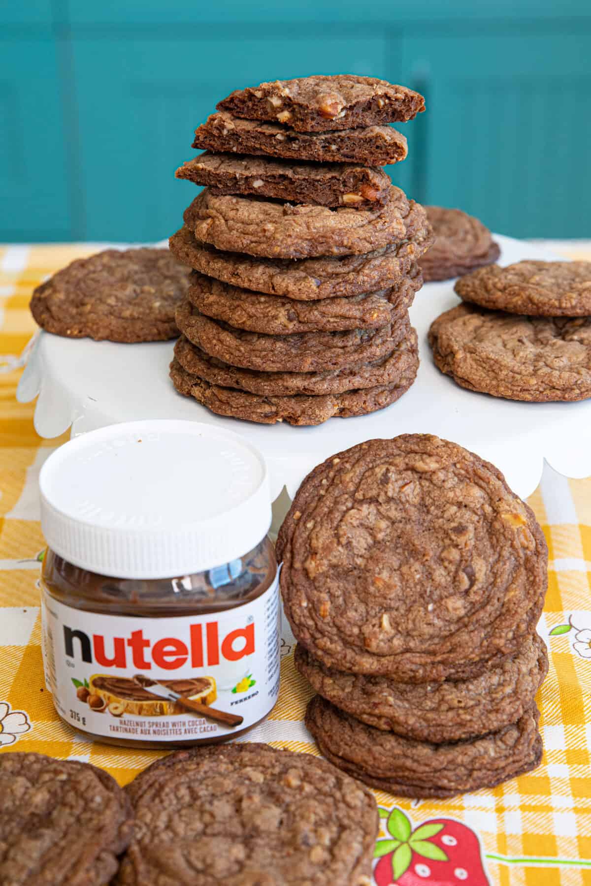 stack of Nutella cookies