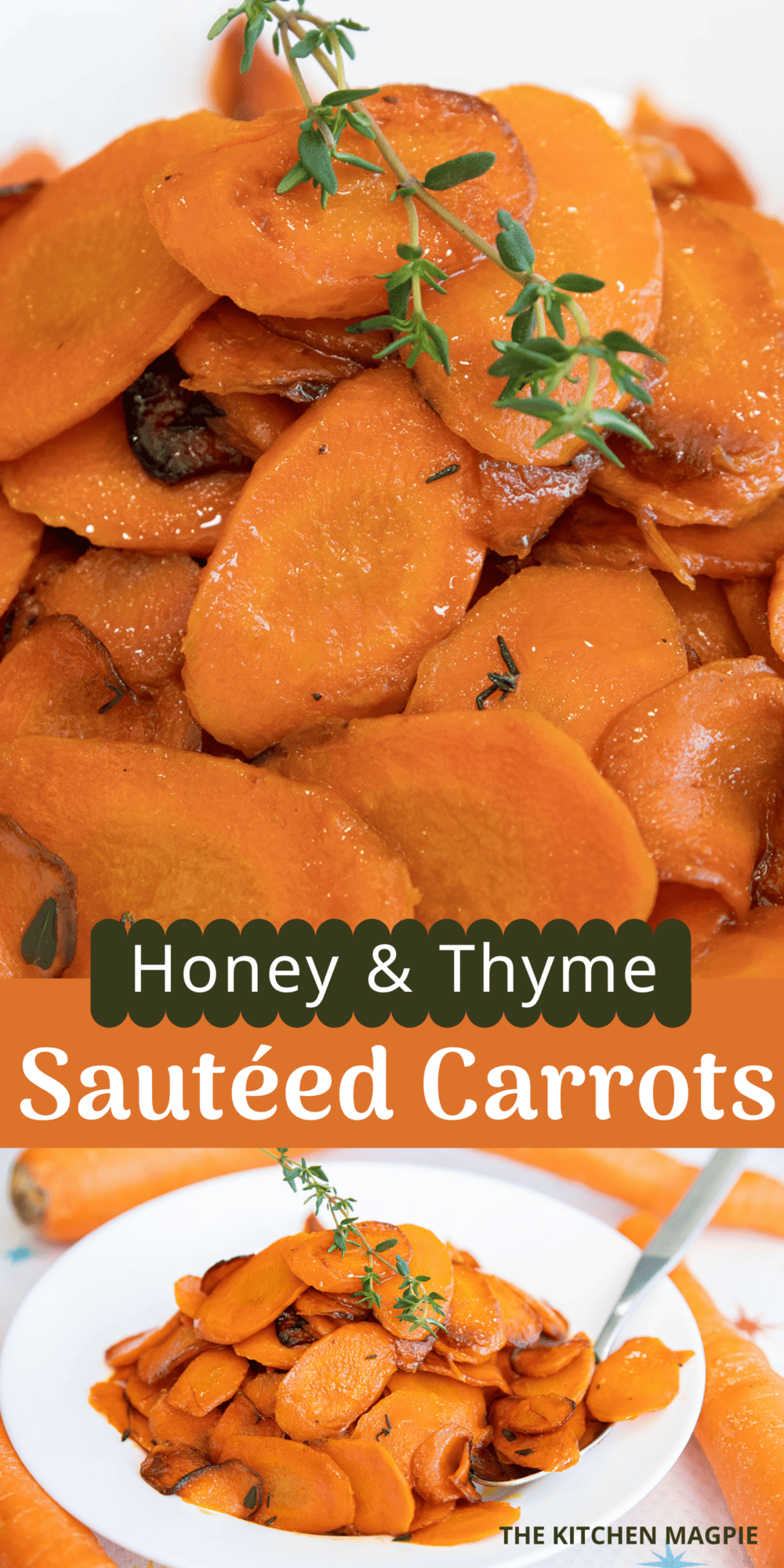This simple method of sautéing carrots with butter, honey, and fresh thyme makes for a simple one-pan side dish that's bursting with flavor.