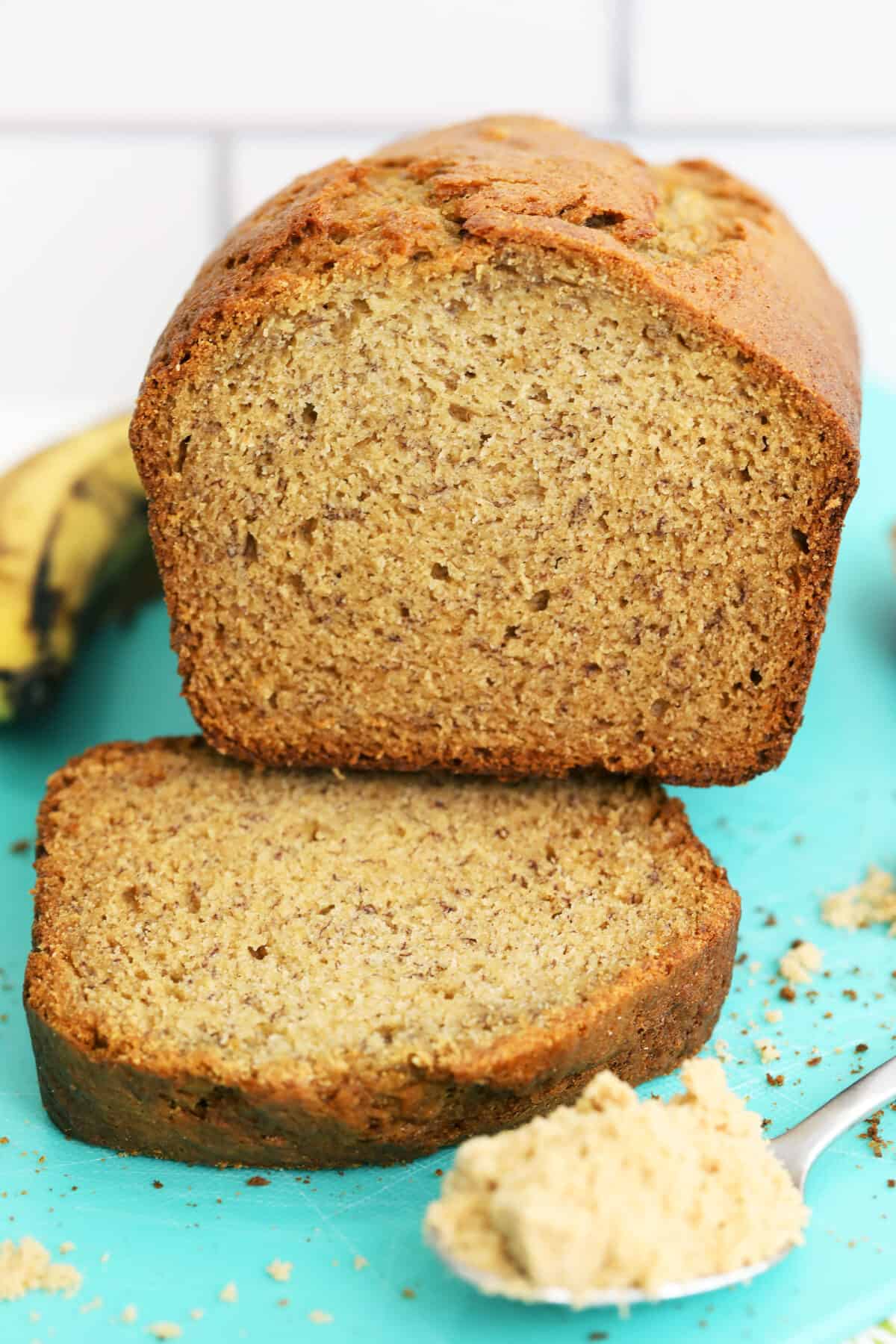 loaf of brown sugar banana bread