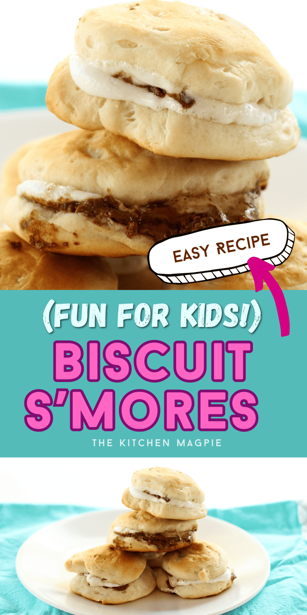 These Biscuit S’Mores are only three ingredients and perfect for camping!