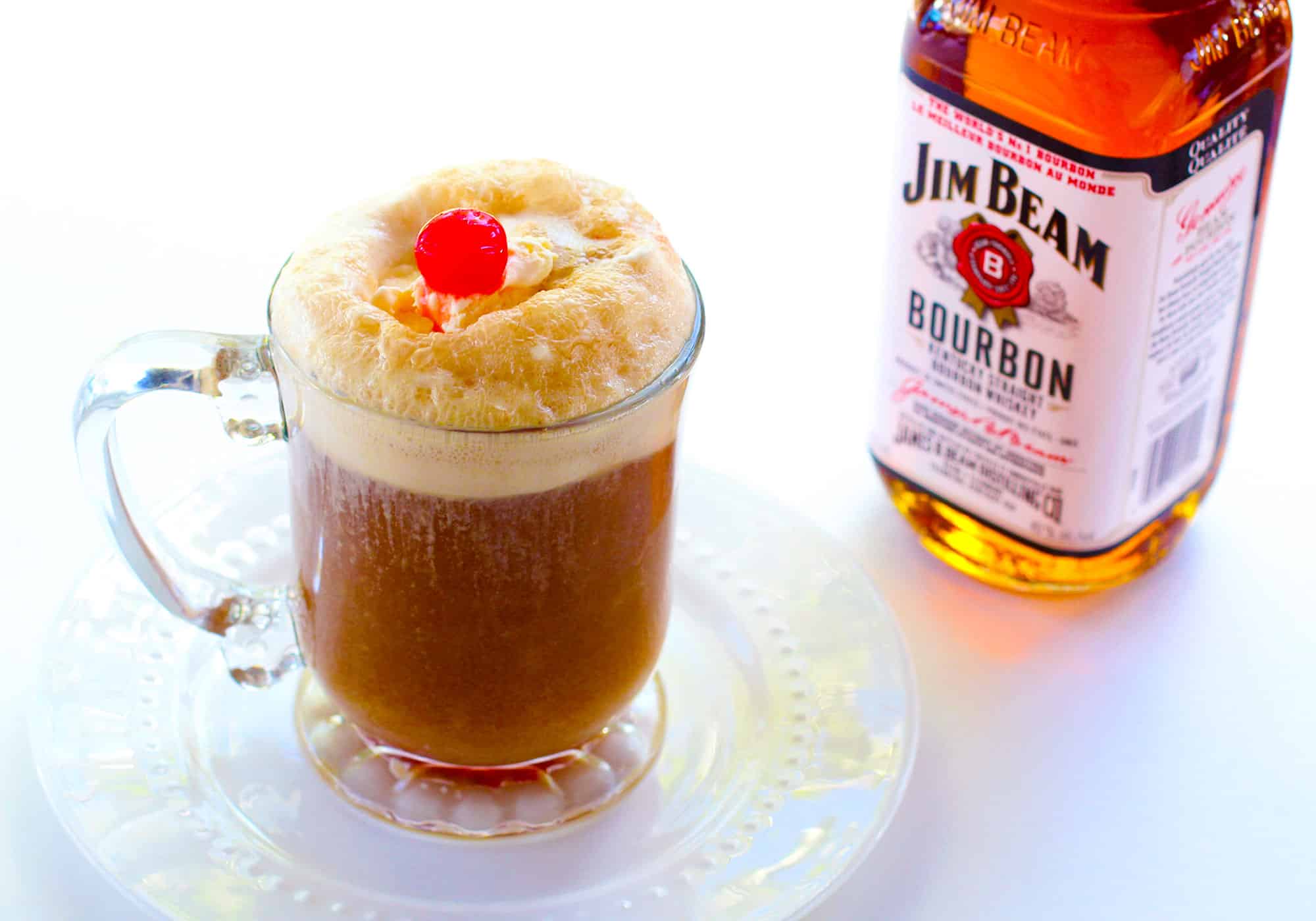 Boozy bourbon root beer float.