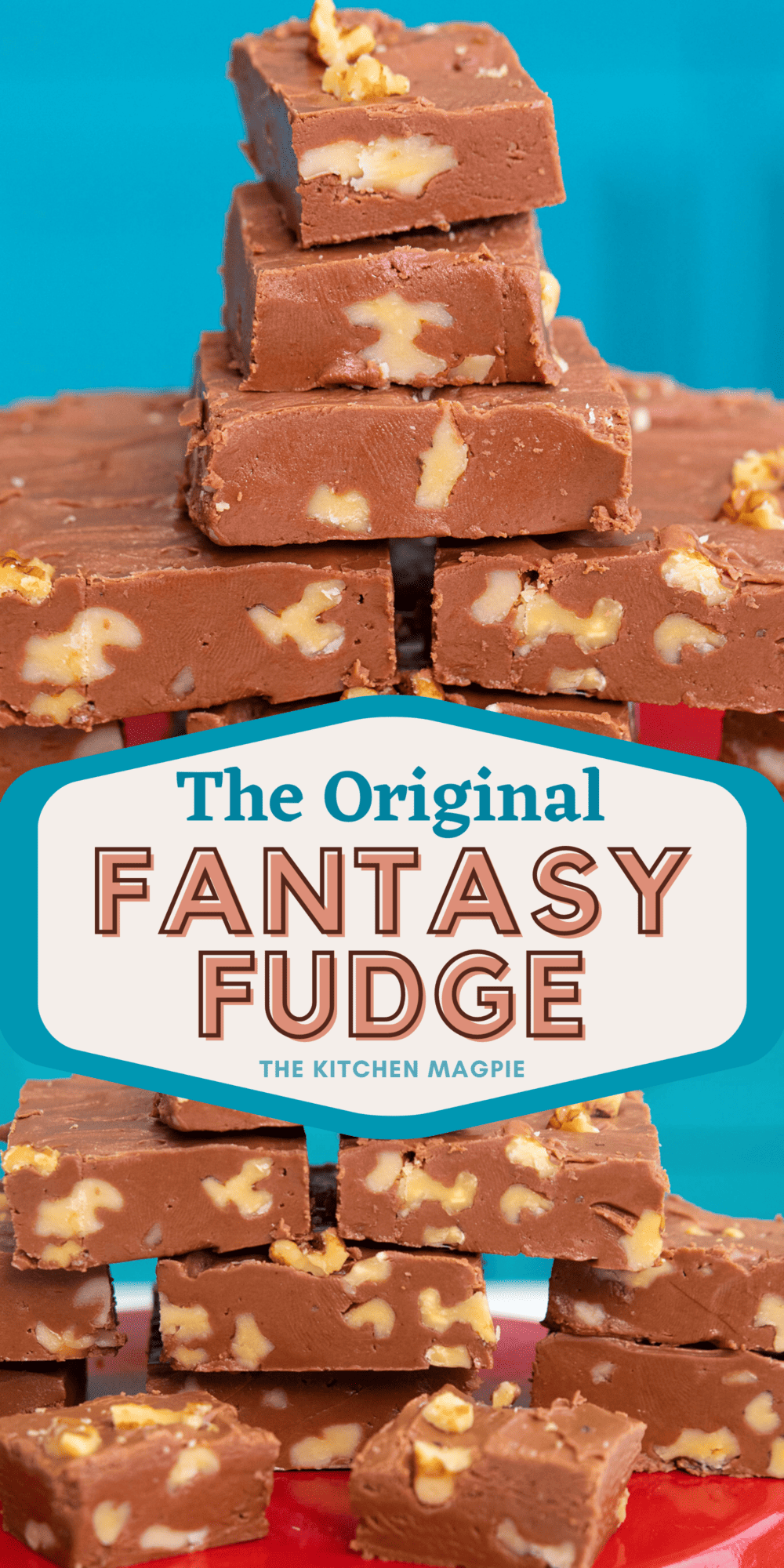 This fantasy fudge recipe is the original one found on the jar of marshmallow creme, but you can make it with miniature marshmallows as well!