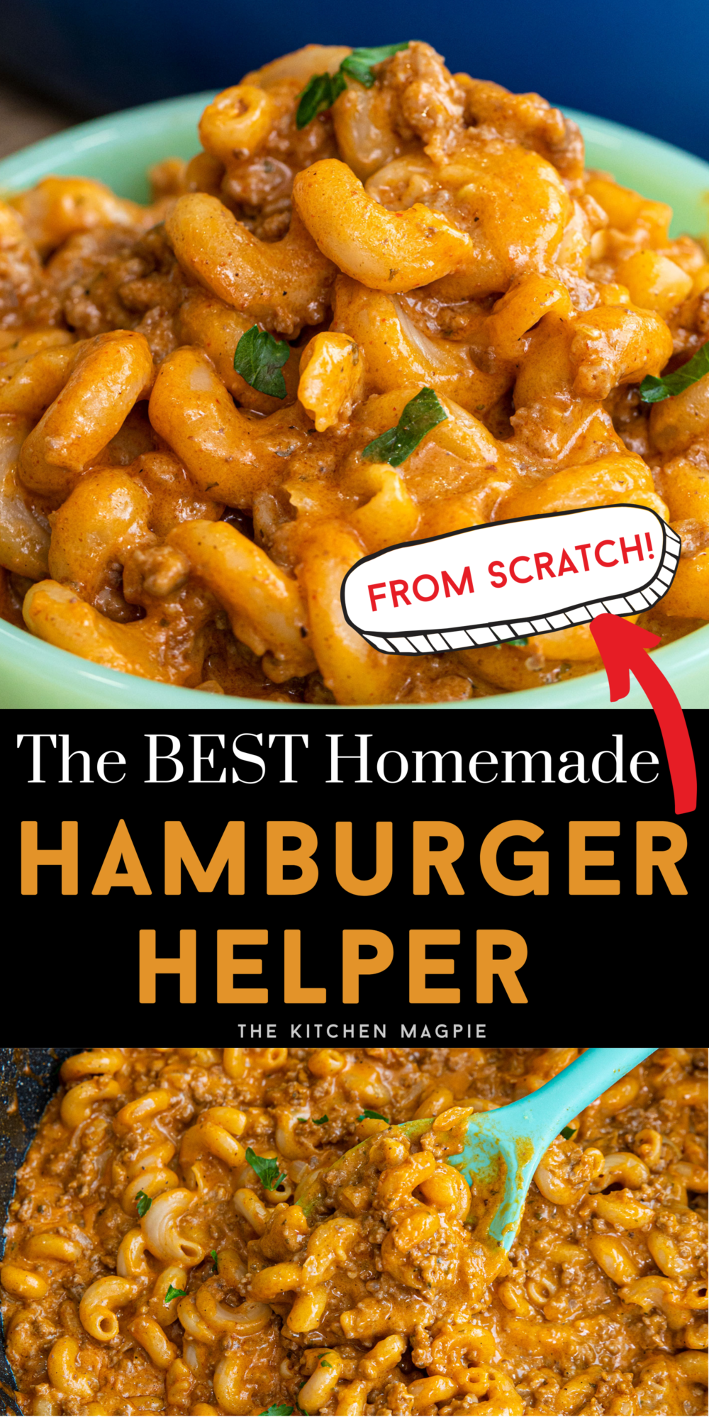 How to make homemade hamburger helper instead of using the box mix. Rich and creamy, this is best served with a light side dish like salad for a complete dinner.