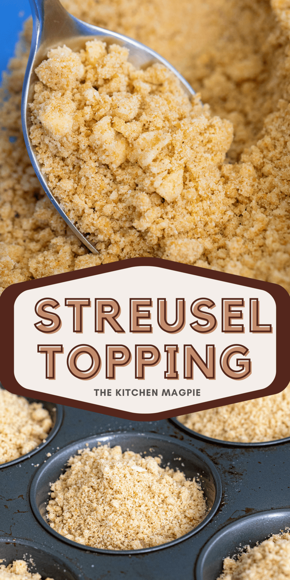 How to make a classic streusel crumb topping for cakes and muffins. This yields enough to top 24 muffins or a large cake.