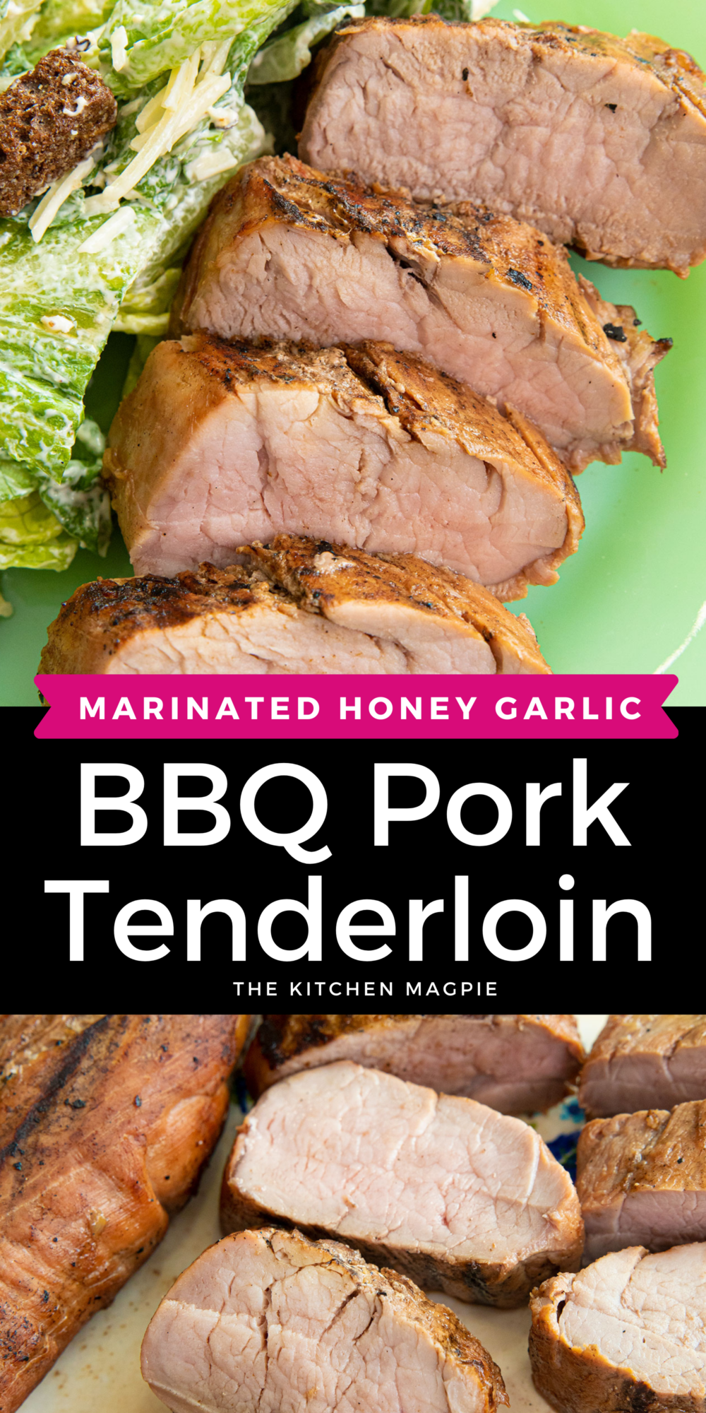 This Honey Garlic Pork Tenderloin Marinade is sweet and savoury, perfect for marinating pork chops, tenderloin, and roasts! 