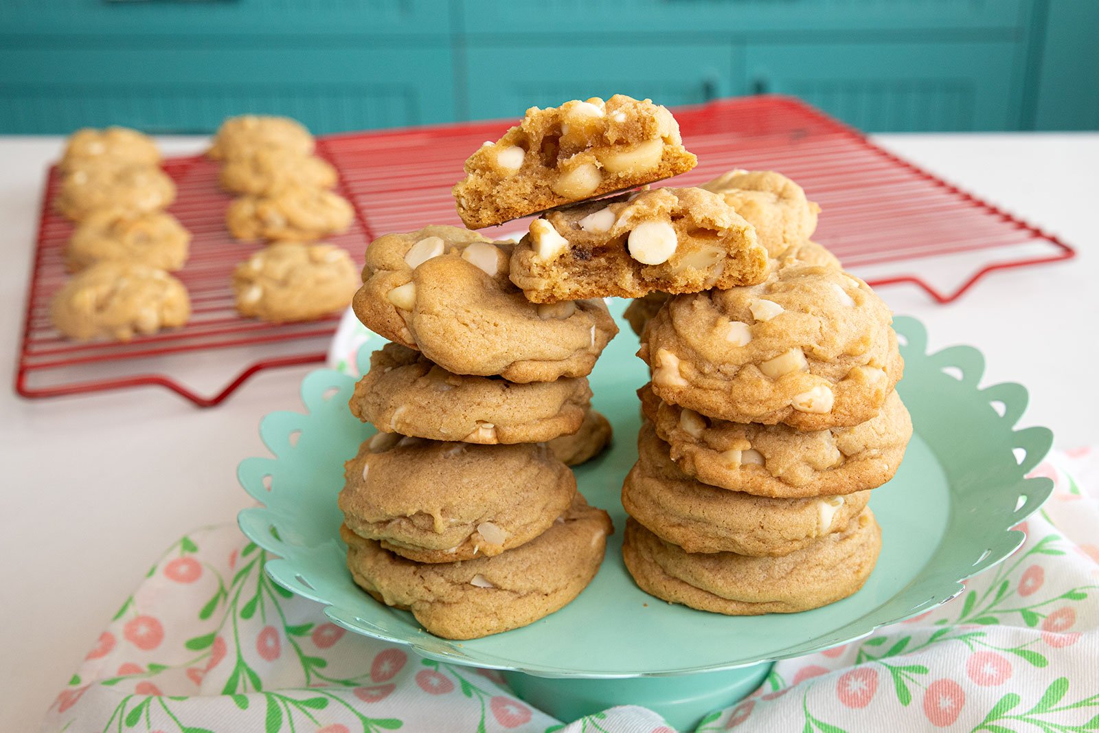 Thick & Chewy White Chocolate Chip Macadamia Nut Cookies