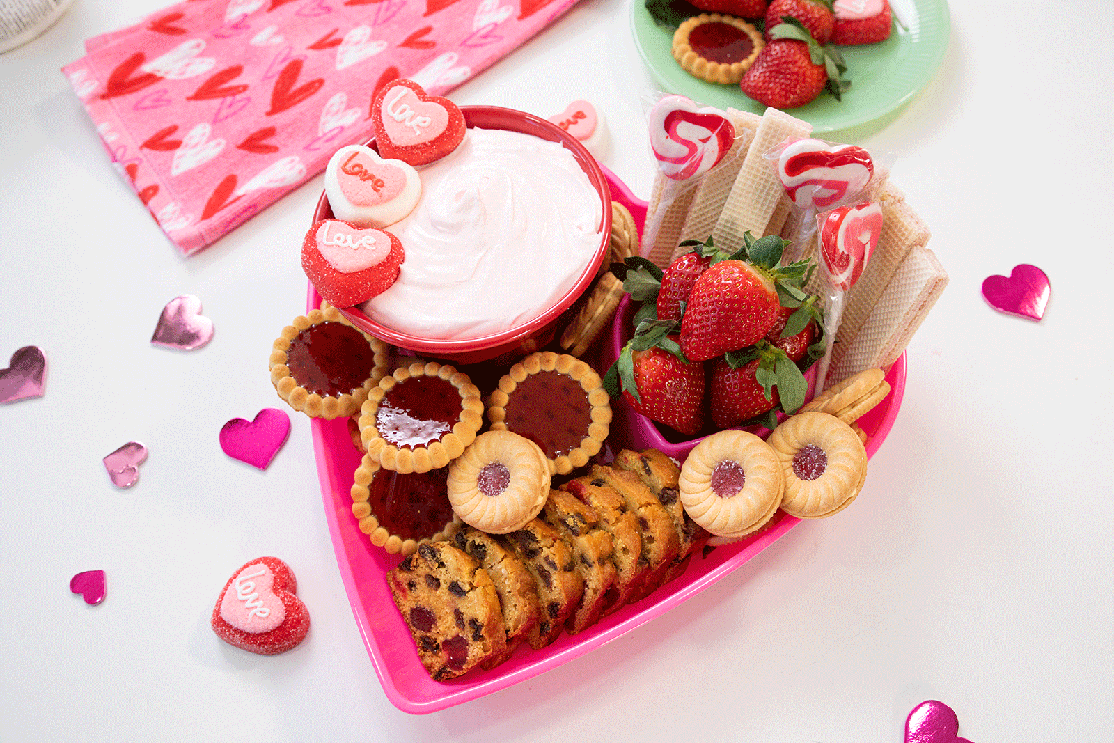 Pink Hot Chocolate Valentine's Dessert Dip