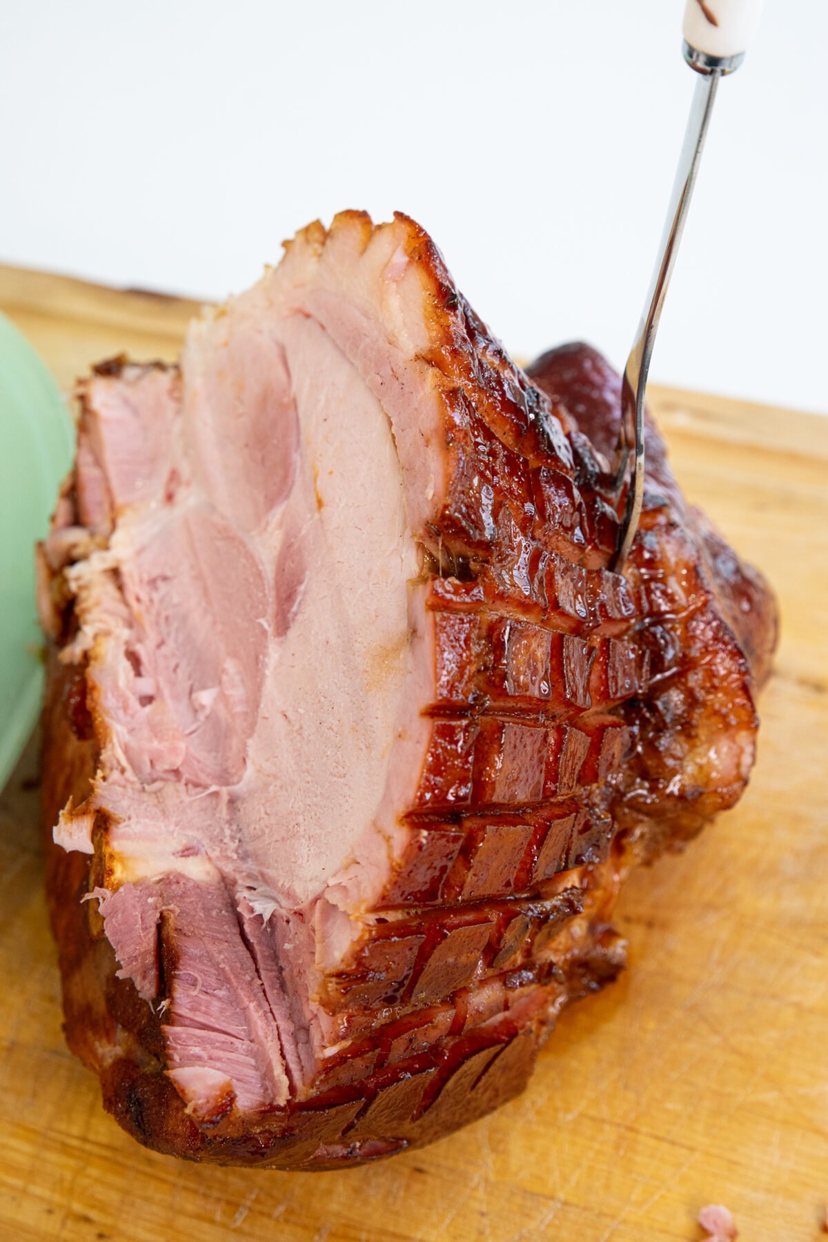 brown sugar glazed ham sliced