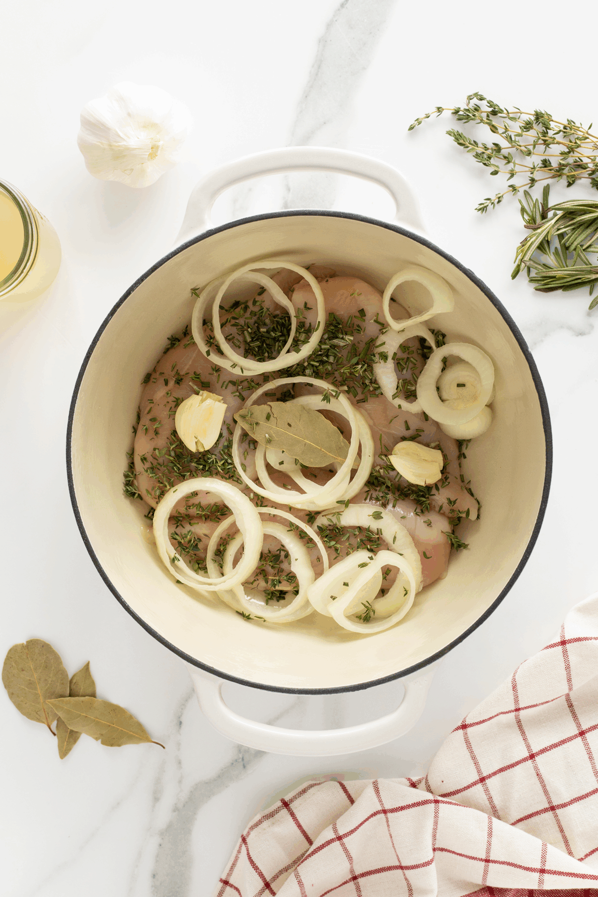 Poached Chicken - The Kitchen Magpie