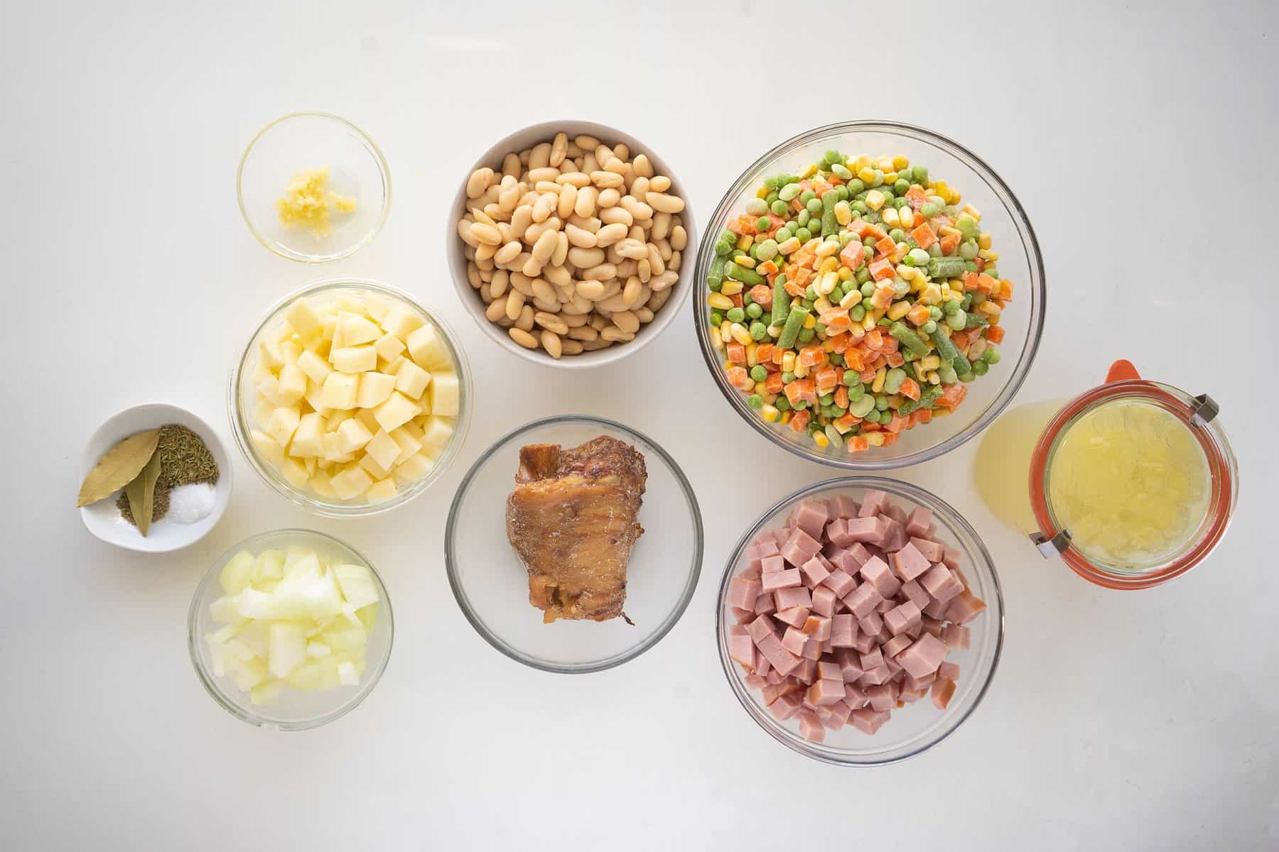 ham and bean soup ingredients